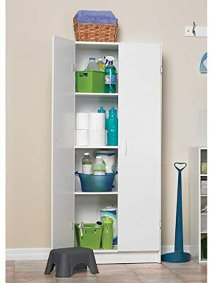 ClosetMaid Pantry Cabinet with Adjustable Shelves, Slim Design for Kitchen, Laundry or Utility Room