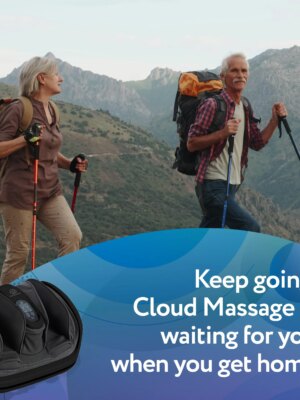 Cloud Massage Shiatsu Foot Massager with Heat, Adjustable Intensity, 5 Modes, Ideal Gift