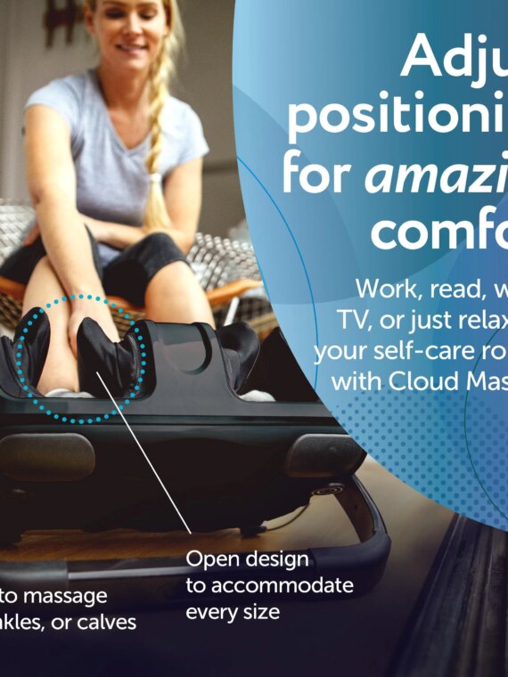 Cloud Massage Shiatsu Foot Massager with Heat, Adjustable Intensity, 5 Modes, Ideal Gift