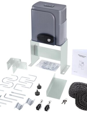 CO-Z 1400lb Sliding Gate Opener, 280W Motor, Remote Access, Durable Steel, Easy Install