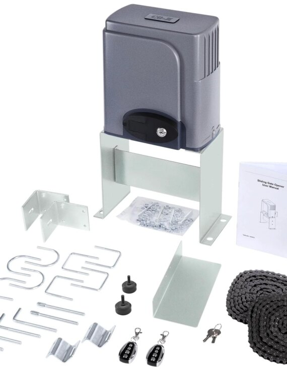 CO-Z 1400lb Sliding Gate Opener, 280W Motor, Remote Access, Durable Steel, Easy Install