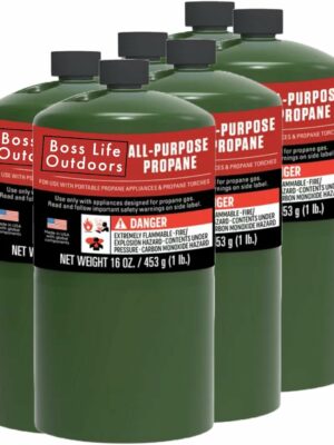 Coleman 16 Oz Propane Cylinders 6-Pack - Durable Steel for Camping & Outdoor Use