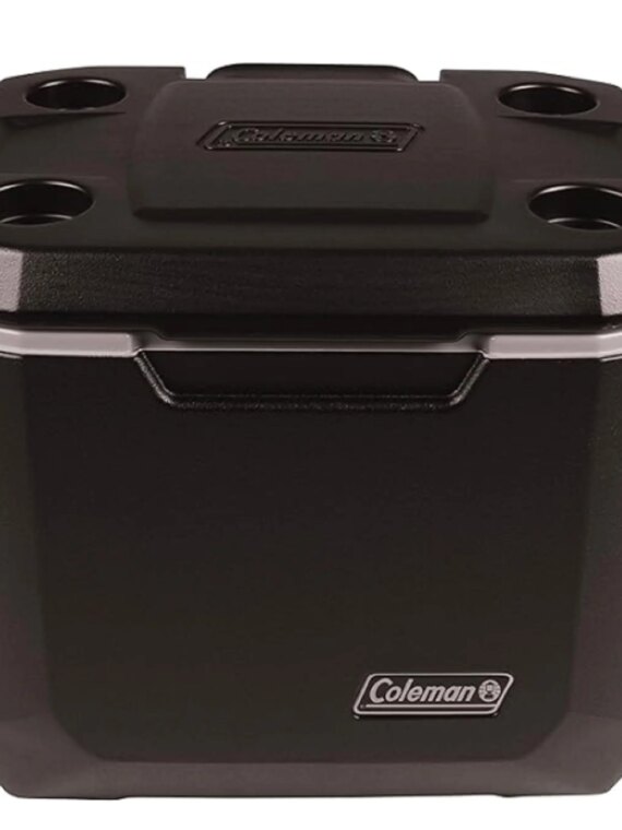 Coleman 50 Quart Xtreme Portable Rolling Cooler, 5-Day Ice Retention, Holds 84 Cans, Durable Wheels, Telescoping Handle