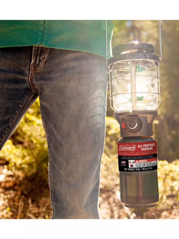 Coleman All-Purpose 2-Pack Propane Fuel Cylinders, 16 oz Each, Lightweight & Portable