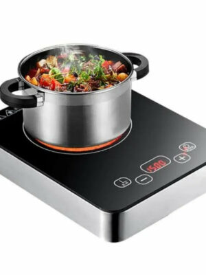 CompactPro 9.8" Portable Electric Induction Cooker, Single Burner, Safe & Easy Clean Cooktop