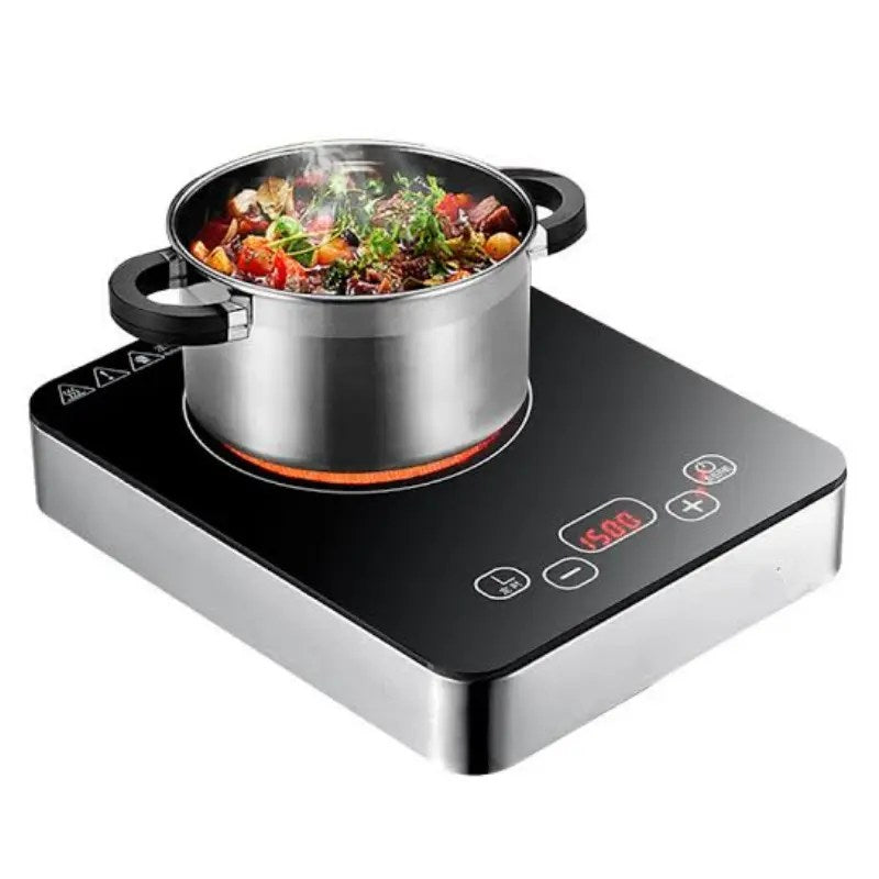 CompactPro 9.8" Portable Electric Induction Cooker, Single Burner, Safe & Easy Clean Cooktop