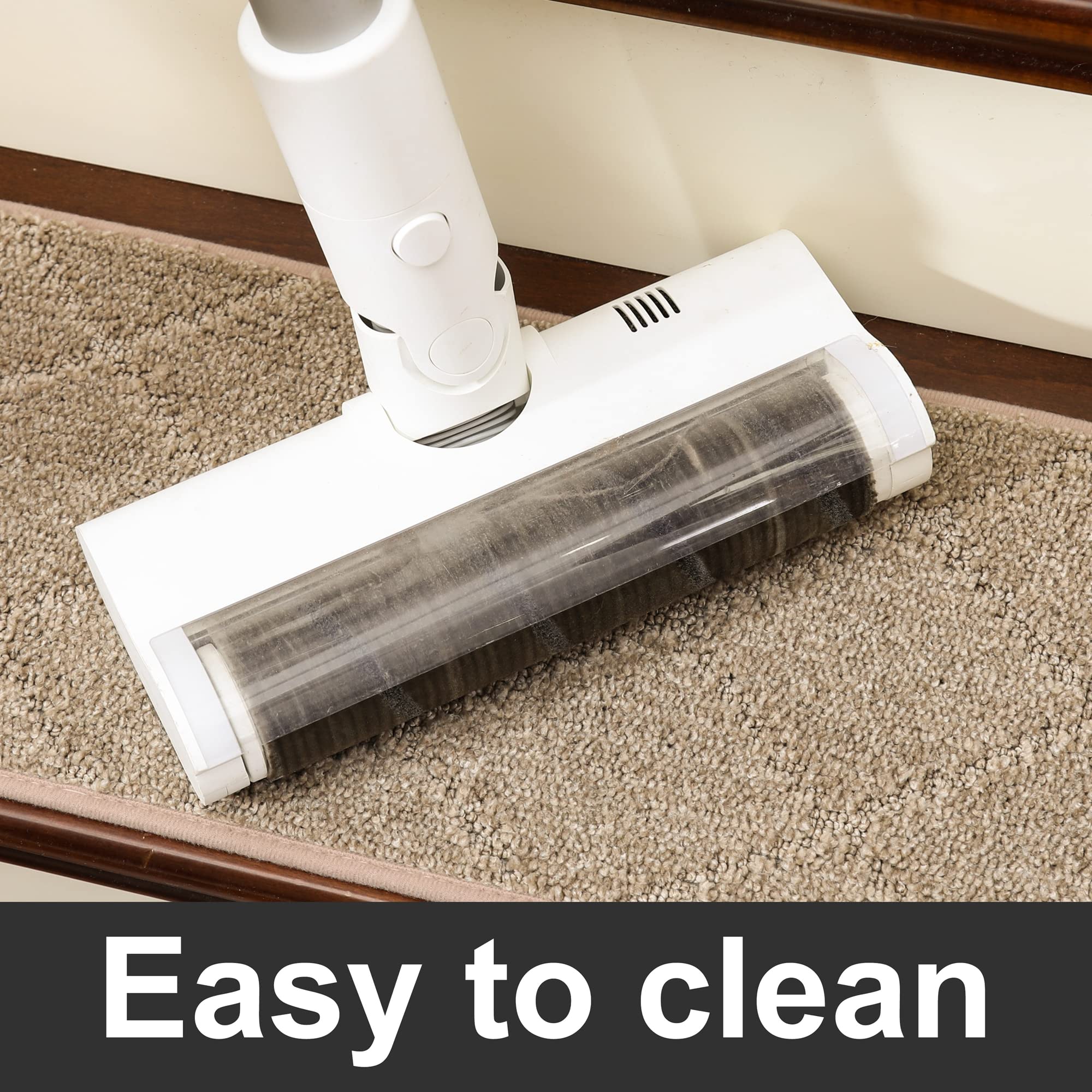 Cosy Homeer Non-Slip Stair Treads 15pcs - TPE Backing, Easy Install, 28"x9", Durable Carpet Mats