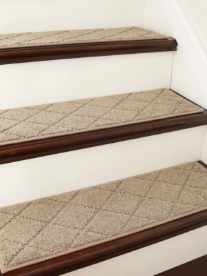 Cosy Homeer Non-Slip Stair Treads 15pcs - TPE Backing, Easy Install, 28"x9", Durable Carpet Mats