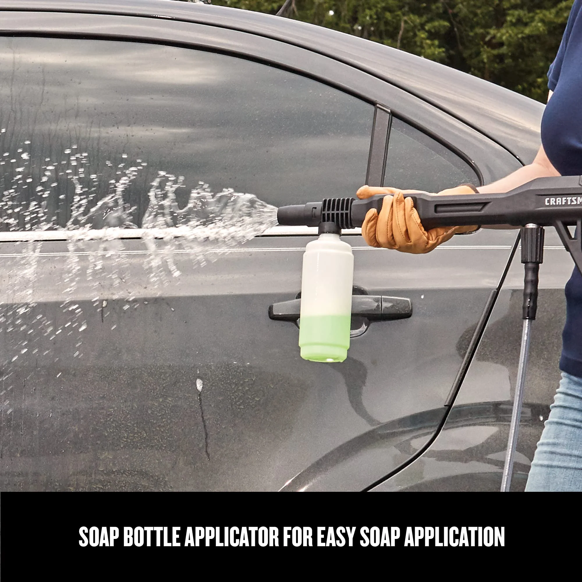 CRAFTSMAN 1700-PSI Electric Pressure Washer, 1.2 GPM, 13 Amp, with Soap Applicator & 20 ft. Hose