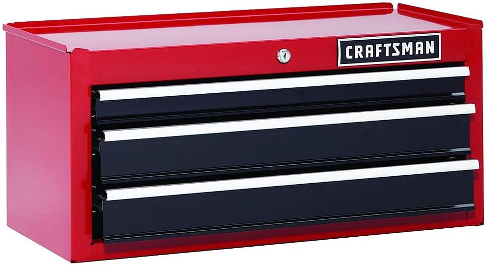 Craftsman 26" 3-Drawer Steel Tool Chest with Soft-Close Drawers, Heavy-Duty Storage Cabinet