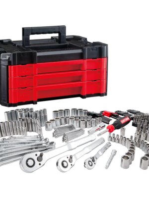 Craftsman Versastack Mechanics Tool Set - Low Profile & 72-Tooth Ratchets, Sockets, Wrenches, 3-Drawer Box, VersaStack Compatible