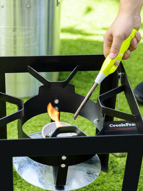 CreoleFeast 30 Qt Turkey & 10 Qt Fish Fryer Steamer Set with Burner & Accessories