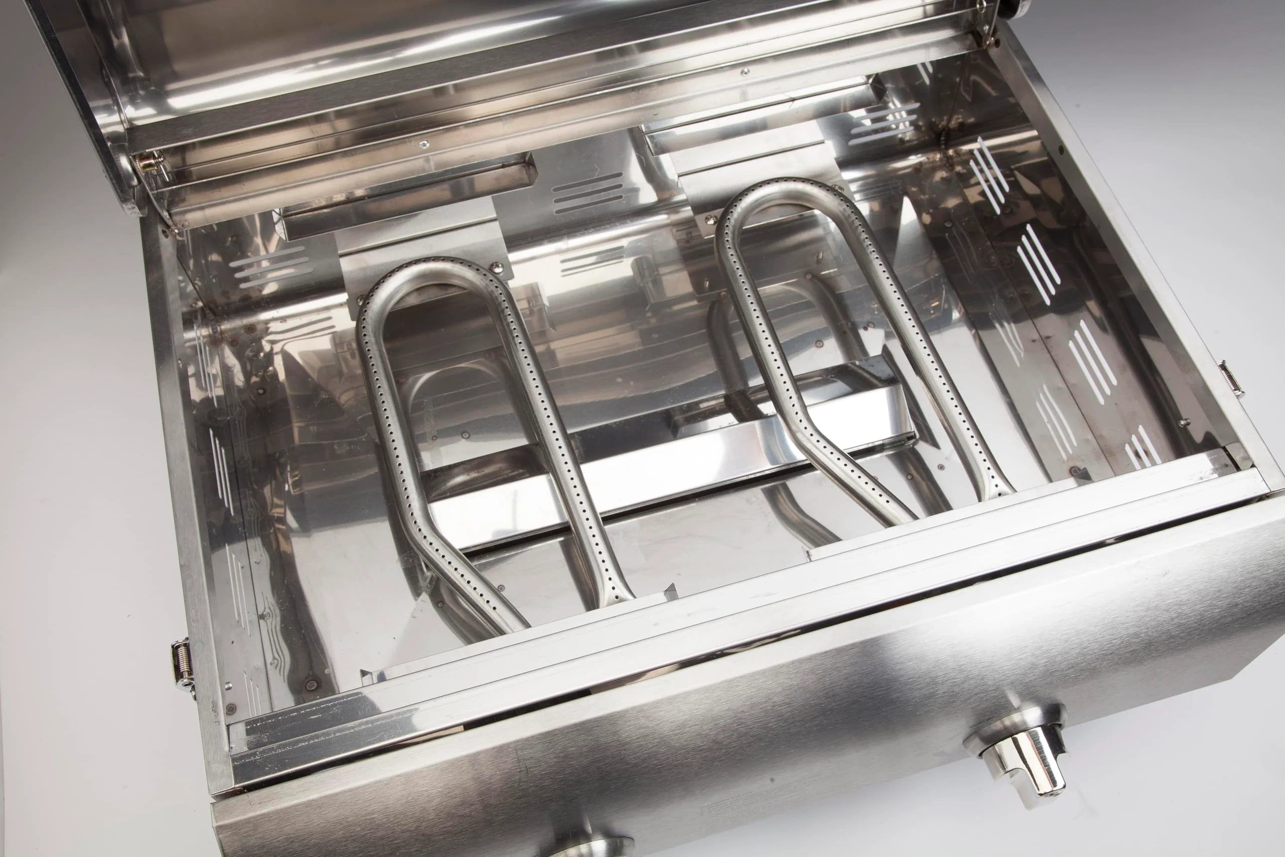 Cuisinart Portable Stainless Steel Propane Grill - Dual Burner, Tabletop, Lightweight, Easy Setup