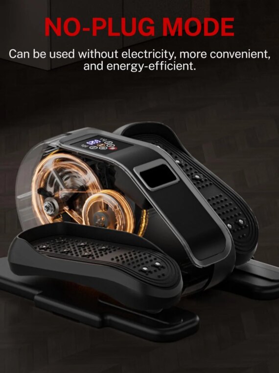 CURSOR FITNESS Under Desk Elliptical Machine with 12 Speeds & Auto Modes for Home or Office Workout