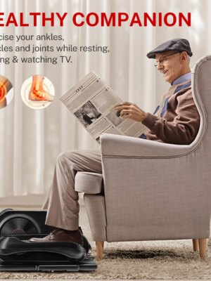 CURSOR FITNESS Under Desk Elliptical Machine with 12 Speeds & Auto Modes for Home or Office Workout