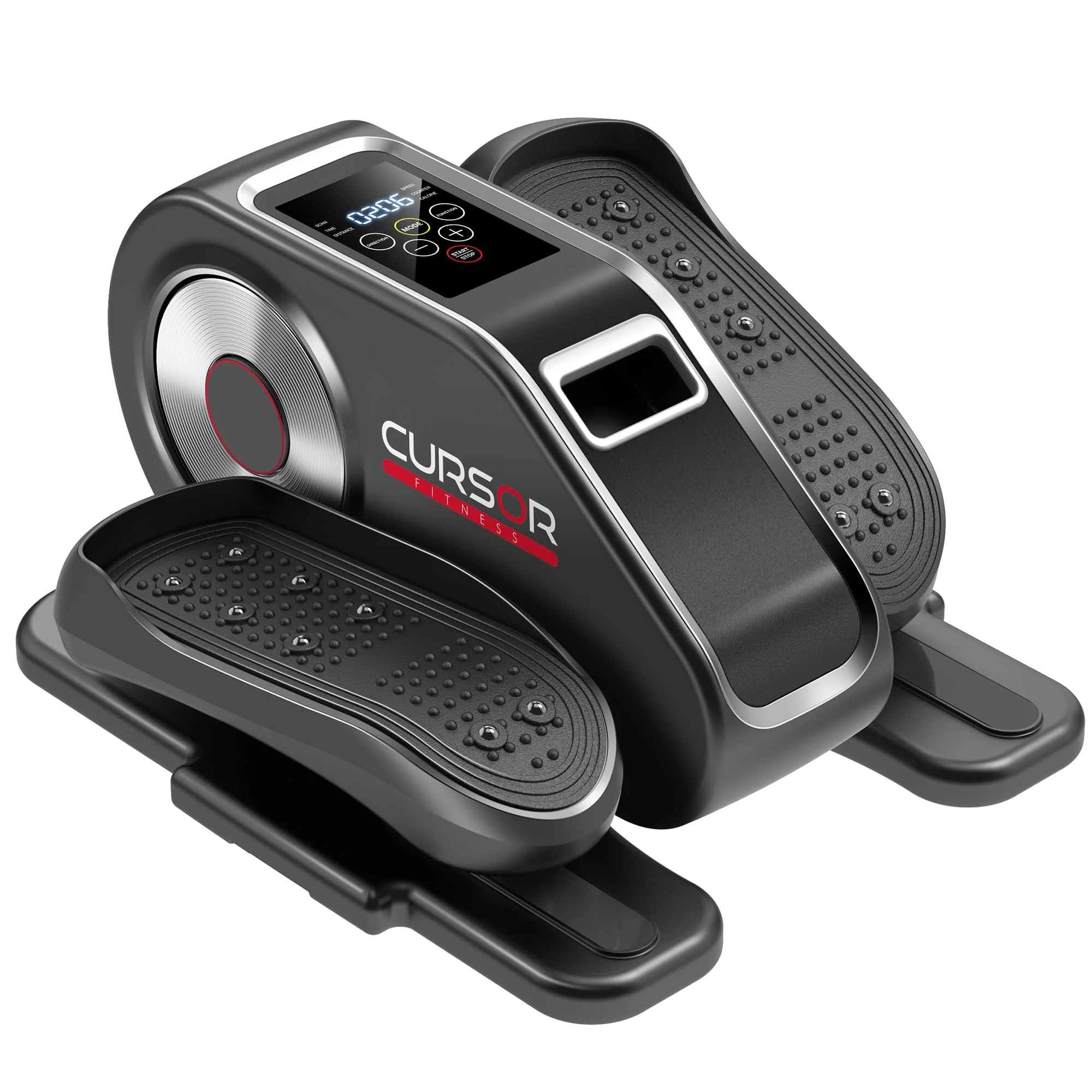 CURSOR FITNESS Under Desk Elliptical Machine with 12 Speeds & Auto Modes for Home or Office Workout