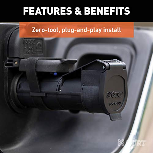 CURT Echo Portable Bluetooth Trailer Brake Controller - Smartphone-Ready, Easy Install, Highly Responsive