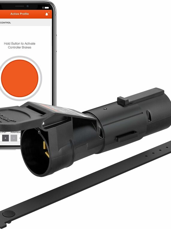 CURT Echo Portable Bluetooth Trailer Brake Controller - Smartphone-Ready, Easy Install, Highly Responsive