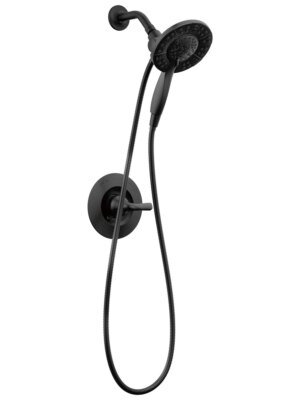 Delta Faucet In2ition 2-in-1 Dual Shower System with MultiChoice Valve, Four Spray Options & Temperature Control