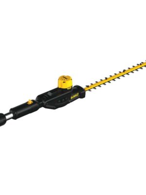 DEWALT 20V MAX Pole Hedge Trimmer Head, 22″ Dual Action Blades, 180° Articulating Head, Cordless