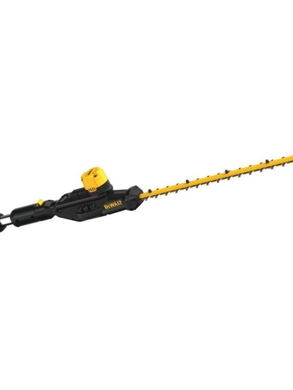 DEWALT 20V MAX Pole Hedge Trimmer Head, 22" Dual Action Blades, 180° Articulating Head, Cordless