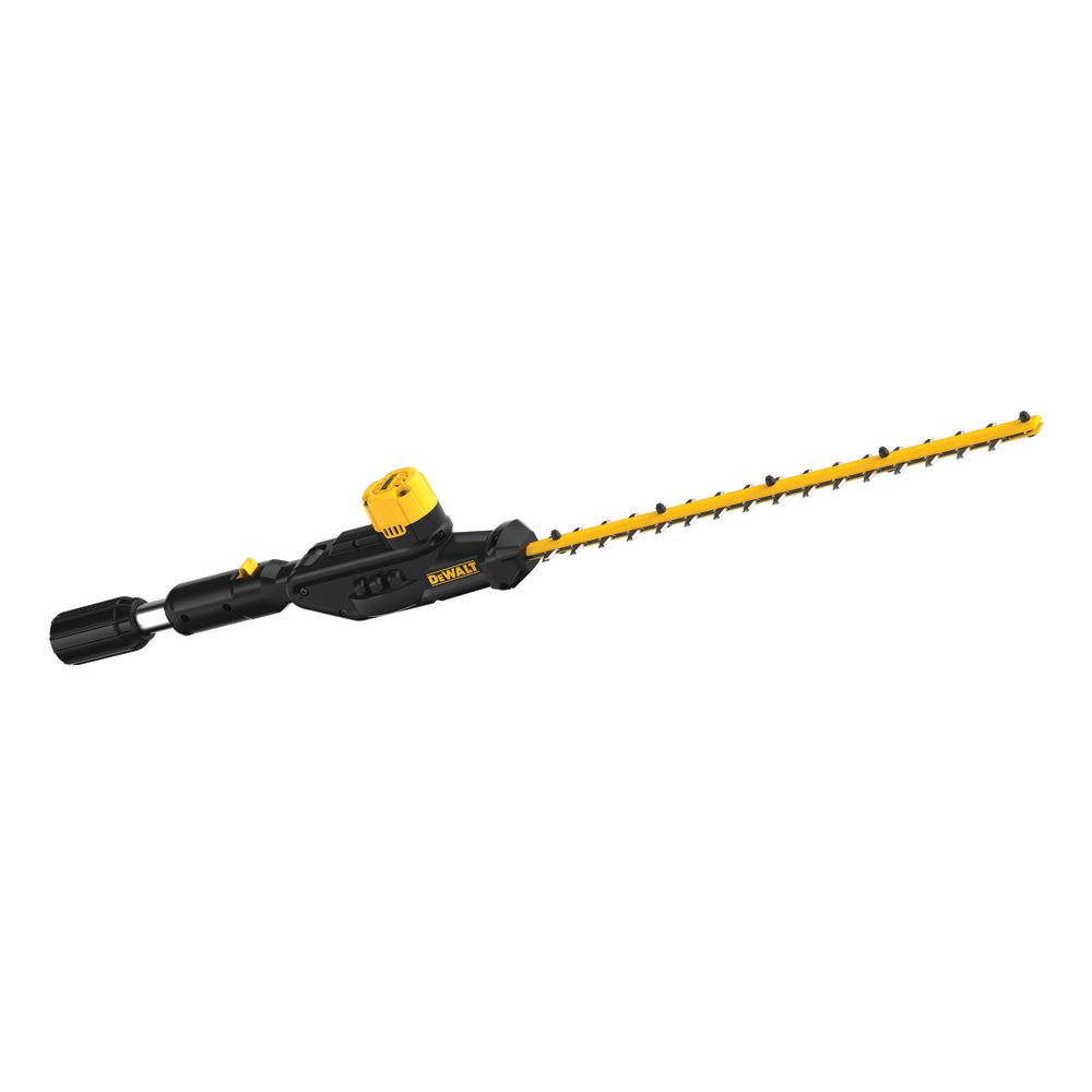 DEWALT 20V MAX Pole Hedge Trimmer Head, 22" Dual Action Blades, 180° Articulating Head, Cordless
