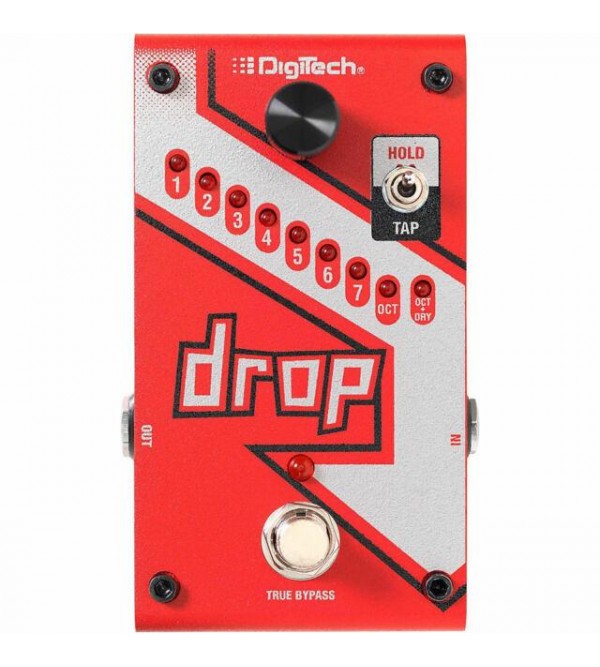 DigiTech Drop Polyphonic Pitch Shifter Guitar Effects Pedal, True Bypass, DC Powered