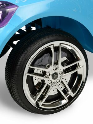 Disney Frozen Mercedes 6V Ride-On Car for Kids, Blue, Ages 2-5, Max Speed 2.5 MPH