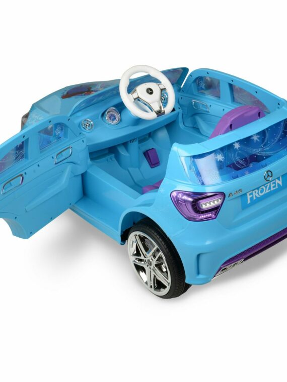 Disney Frozen Mercedes 6V Ride-On Car for Kids, Blue, Ages 2-5, Max Speed 2.5 MPH