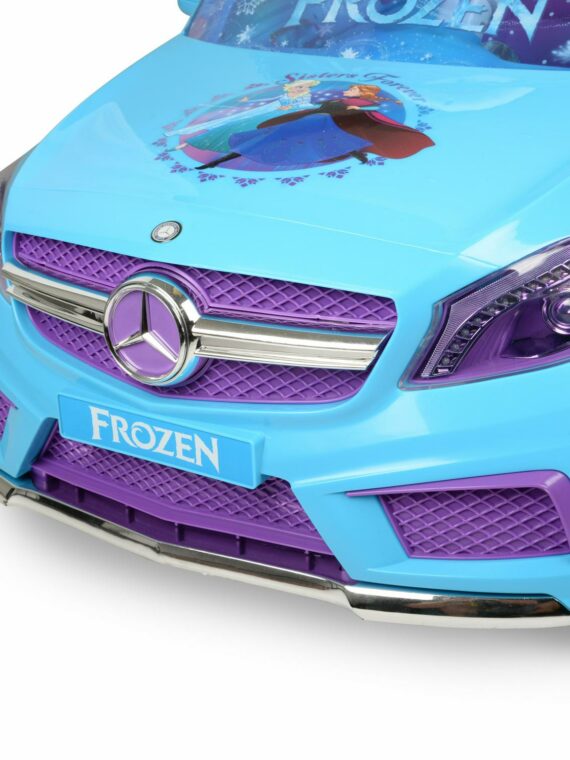 Disney Frozen Mercedes 6V Ride-On Car for Kids, Blue, Ages 2-5, Max Speed 2.5 MPH