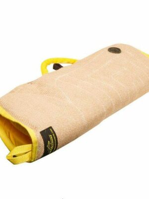 Dog Trainer's Choice Soft Jute Puppy Training Sleeve with Dual Handles for Bite Work