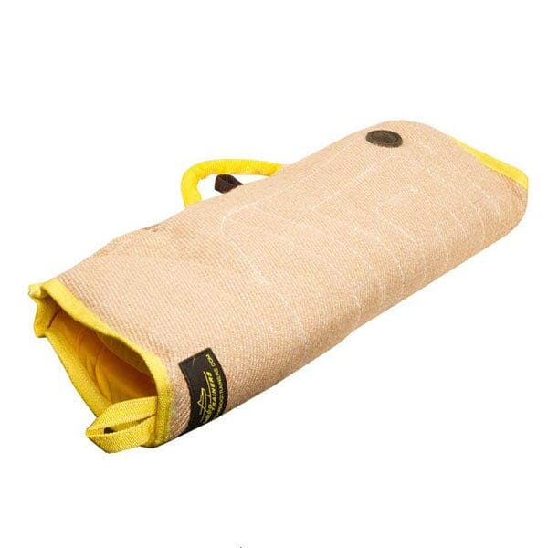 Dog Trainer's Choice Soft Jute Puppy Training Sleeve with Dual Handles for Bite Work