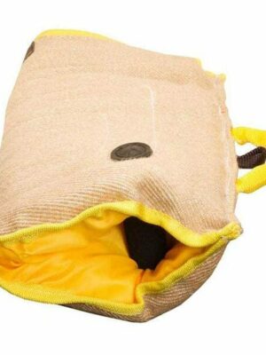 Dog Trainer’s Choice Soft Jute Puppy Training Sleeve with Dual Handles for Bite Work