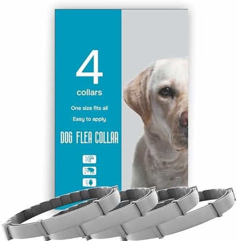 DogShield Flea & Tick Prevention Collar for Dogs - Long-Lasting, Safe Ingredients, Adjustable Fit
