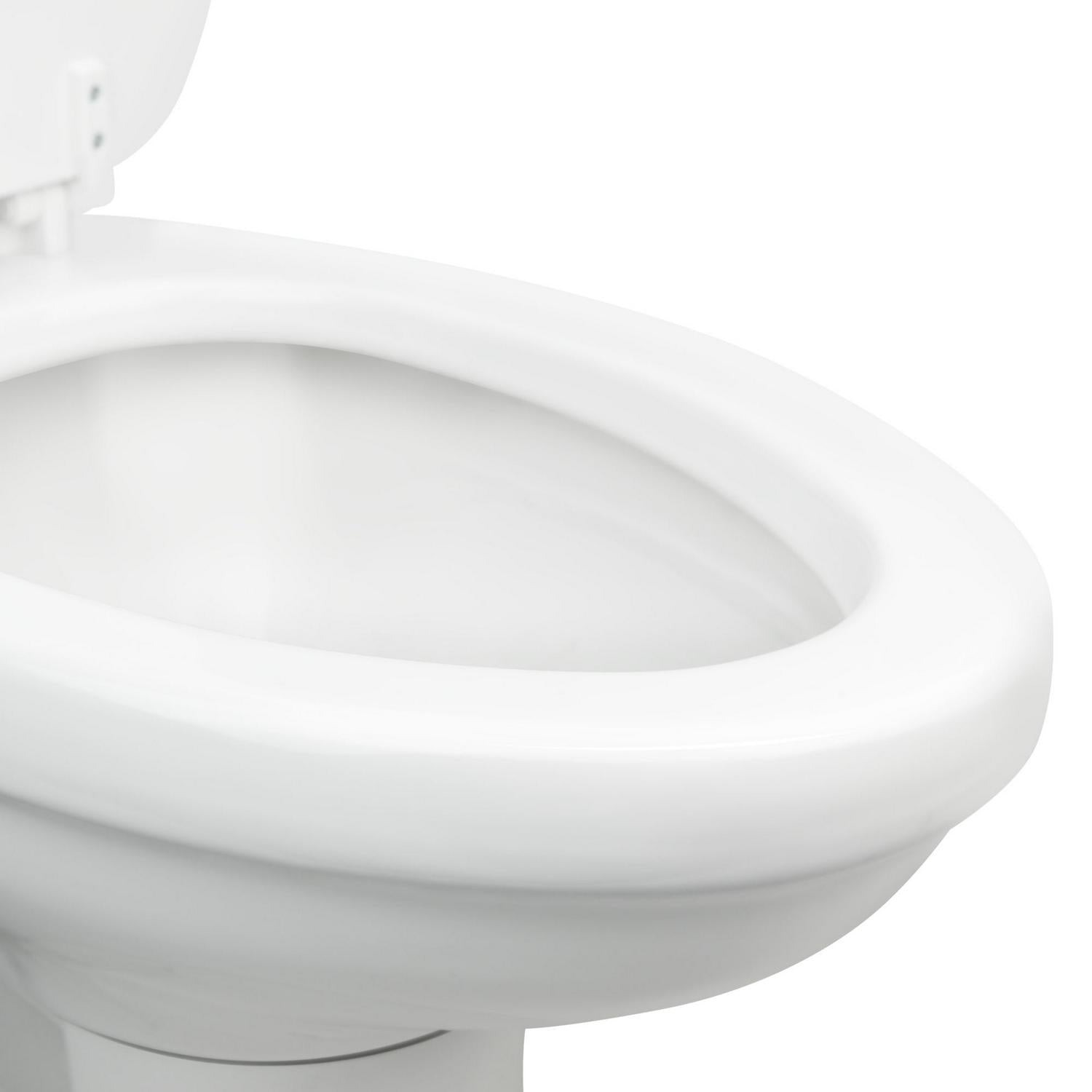 Dometic 320 Series RV Toilet, White - Standard Height, Ceramic Bowl, Wood Seat, Water Efficient