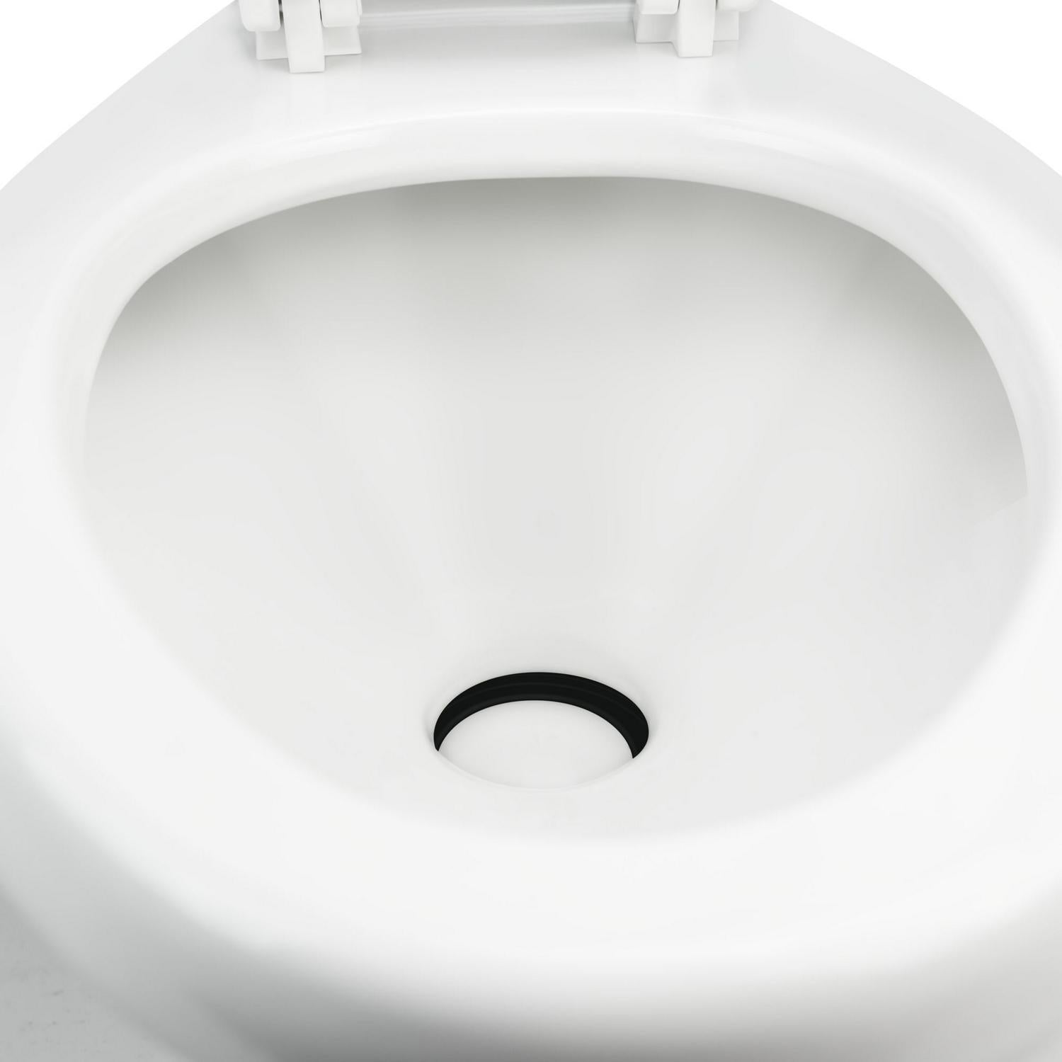 Dometic 320 Series RV Toilet, White - Standard Height, Ceramic Bowl, Wood Seat, Water Efficient