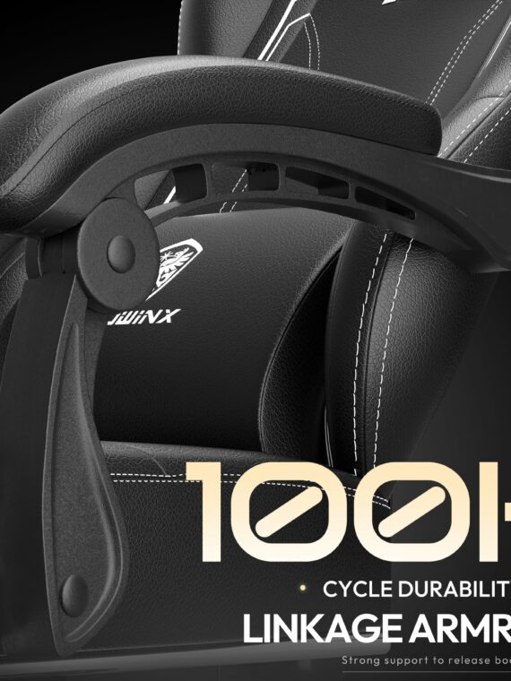 Dowinx Ergonomic Gaming Chair with Pocket Spring Cushion, Massage Function, and Adjustable Recline