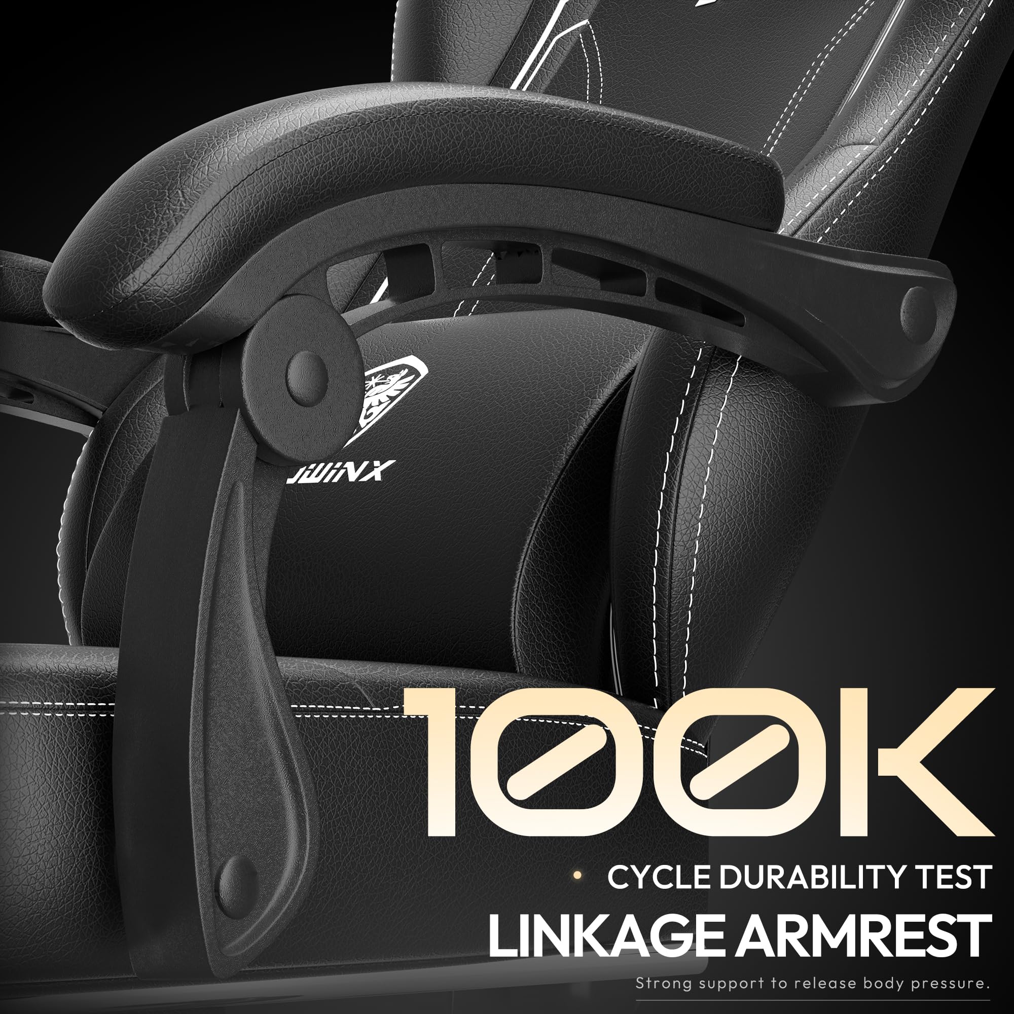 Dowinx Ergonomic Gaming Chair with Pocket Spring Cushion, Massage Function, and Adjustable Recline