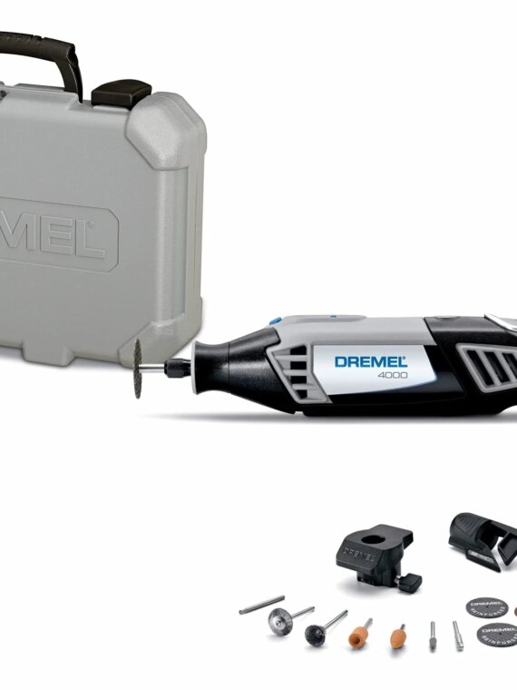 Dremel 4000 Rotary Tool Kit with Variable Speed, 2 Attachments & 30 Accessories for DIY & Crafting