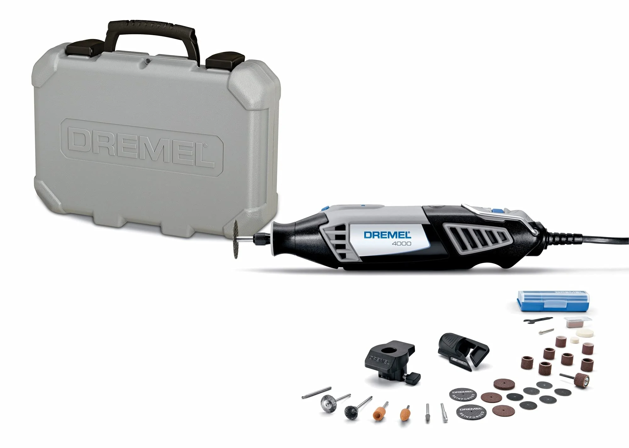 Dremel 4000 Rotary Tool Kit with Variable Speed, 2 Attachments & 30 Accessories for DIY & Crafting