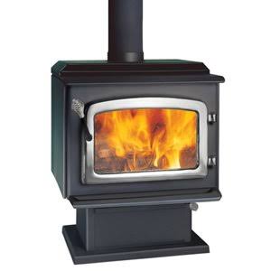 Drolet Escape 1800 Wood Stove with Nickel Door, EPA 2020 Certified, High Efficiency, Heats 500-2100 sq ft