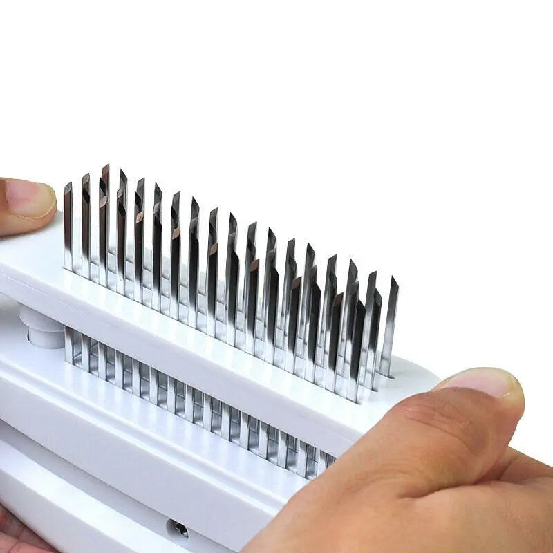 Durable Stainless Steel Meat Tenderizer, 48 Blades - Easy to Use, Enhances Flavor, Reduces Cooking Time