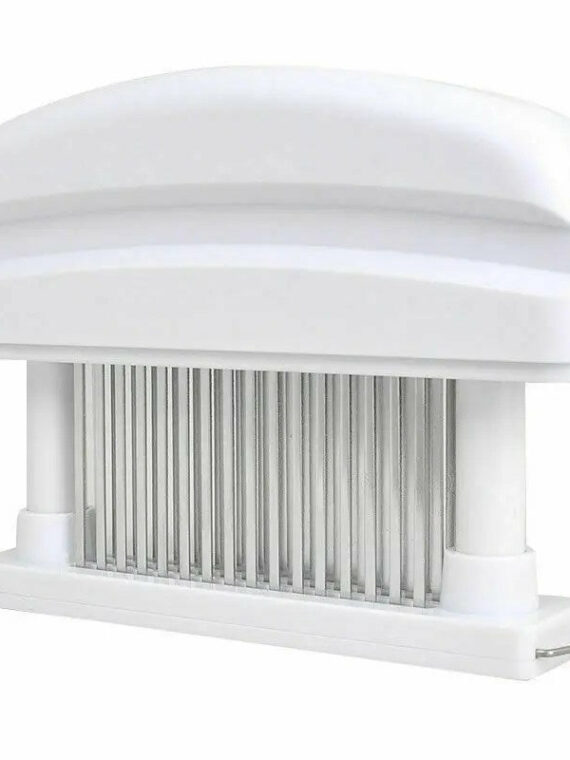 Durable Stainless Steel Meat Tenderizer, 48 Blades - Easy to Use, Enhances Flavor, Reduces Cooking Time