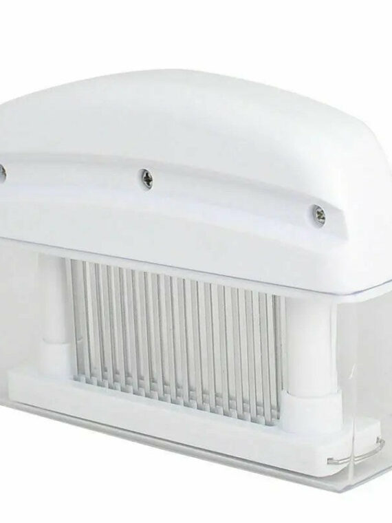 Durable Stainless Steel Meat Tenderizer, 48 Blades - Easy to Use, Enhances Flavor, Reduces Cooking Time