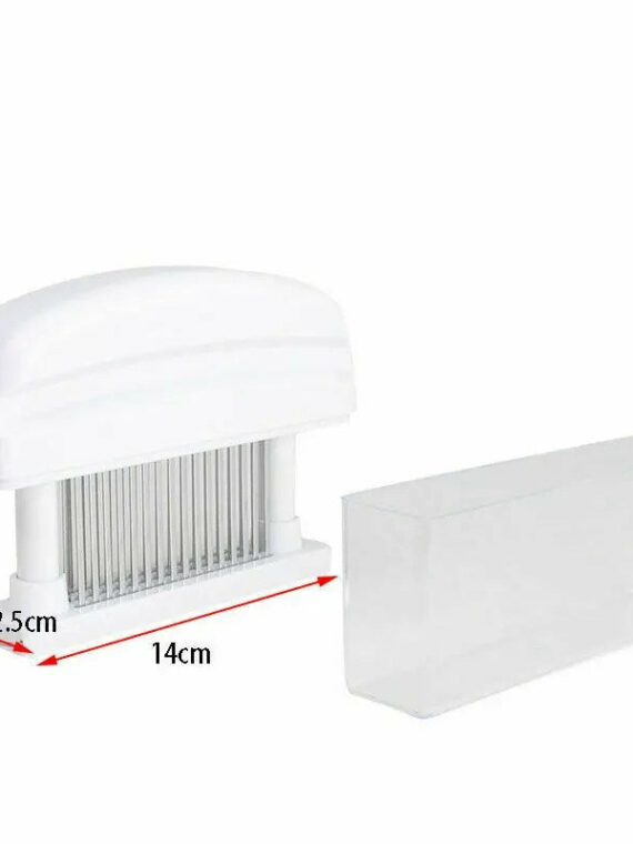 Durable Stainless Steel Meat Tenderizer, 48 Blades - Easy to Use, Enhances Flavor, Reduces Cooking Time