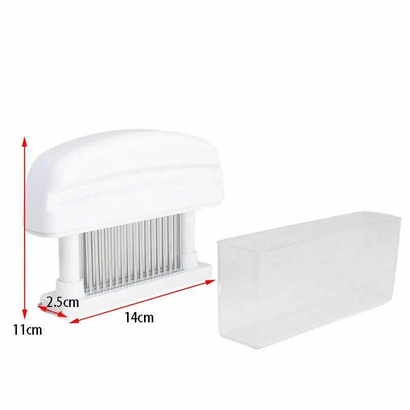 Durable Stainless Steel Meat Tenderizer, 48 Blades - Easy to Use, Enhances Flavor, Reduces Cooking Time