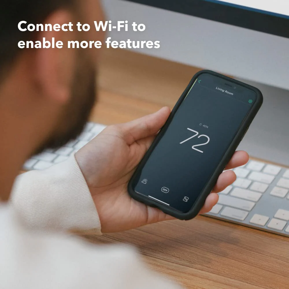 ecobee Smart Thermostat Premium with Smart Sensor, Air Quality Monitor, ENERGY STAR, Voice Control
