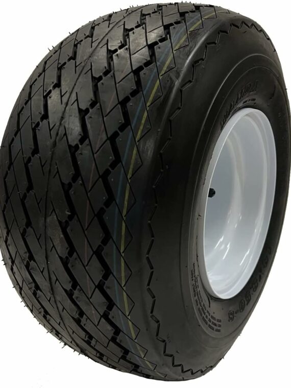 eCustomRim Golf Cart Wheels & Tires Combo 18x8.50-8, Set of 4, Fits Club Car, Cushman, EZGO, Steel Rims, DOT Approved