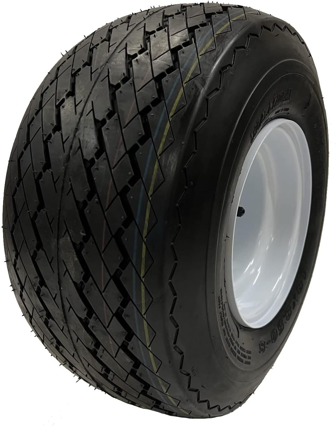 eCustomRim Golf Cart Wheels & Tires Combo 18x8.50-8, Set of 4, Fits Club Car, Cushman, EZGO, Steel Rims, DOT Approved