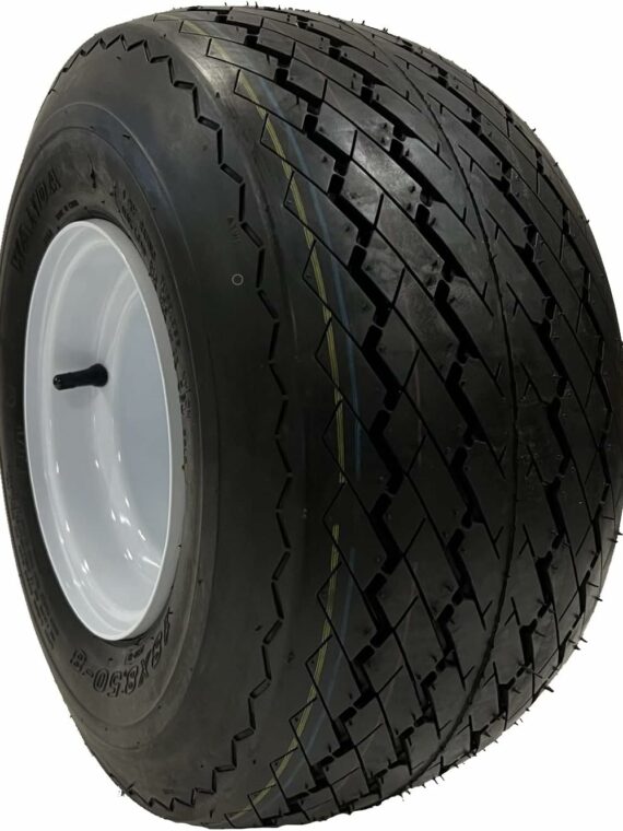 eCustomRim Golf Cart Wheels & Tires Combo 18x8.50-8, Set of 4, Fits Club Car, Cushman, EZGO, Steel Rims, DOT Approved